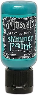 Dylusions Shimmer Paint 1oz-Vibrant Turquoise -DYU-81487