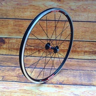 Daxing P8 Folding Bicycle Jiuyu Peilin Hub Self-woven Wheel Set 67cm 451 Single Rear Wheel Single Fr