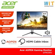 Acer AOPEN 27KG3 X1 Gaming Monitor - 27 inch FHD IPS /1ms/200Hz/HDMI/DP/Speaker/VESA/sRGB/AMD Free S