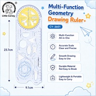 Multifunction Math Ruler Geometry Drawing Tool Adjustable Protractor School Supplies