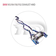 HMD Valve Catback Exhaust Pipes for BMW M3/M4 F80/F82/F8X S55 3.0T 2014-2018 Tuning Front Mid-tail T