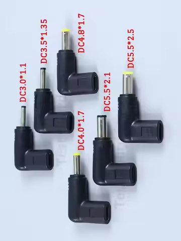 USB C PD to DC Power Connector Universal 5V 9V 12V 15V 19.5V Type C to DC Jack Plug Charging Adapter