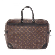 【二手】路易威登LOUIS VUITTON商務公文包 Port Document Voyage GM Monogram Macassar M40224 PVC塗層帆布皮革 Port Document 