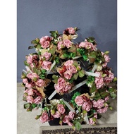 (50 stalks) Bunga Pahar Artificial Dusty Pink Rose / Door gift for Wedding