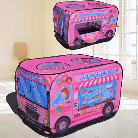 Children'S Indoor Ice Cream, Car Tent Toys, Playhouse Princesses, Boys And Girls, Game House, Foldin