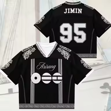 2026 New K-pop Korean Wave BTS Male Band Idol Peripheral Printed Short Sleeved T-shirt Fan Singer