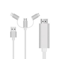 3合1高清線Lightning/Type-C/Micro USB to HDMI Cable