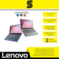 LENOVO Ideapad Slim 3 15IAN8-82XB00FGMJ/FHMJ Laptop - 15.6" FHD/i3-N305/8GB DDR5/512GB SSD/Intel UHD