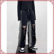 H1 baggy biker - SMOKE grey - Jeans