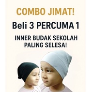Snowcap Anak Tudung Budak Scarf Inner Perempuan Kanak Skaf Sekolah Rendah Serkup Kepala Snowcap Kids