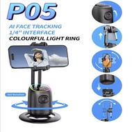 SMARTCOM Gimbal Stabilizer Hp P05 Face Tracking 360° Rotation Gimbal Bluetooth Stabilizer Handphone