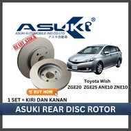 ASUKI Premium Disc rotor Rear Toyota Wish ZGE20 ZGE25 ZNE10 ANE10 ANE11 High Quality Spare Part ADR-