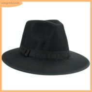 CONG Women Lady Soft Wool Felt Fedora Floppy Cloche Wide Brim Bowknot Bowler Hat Cap