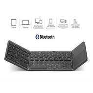 B033 Mini folding keyboard Bluetooth Foldable Wireless Keypad with Touchpad for Windows,Android,ios 