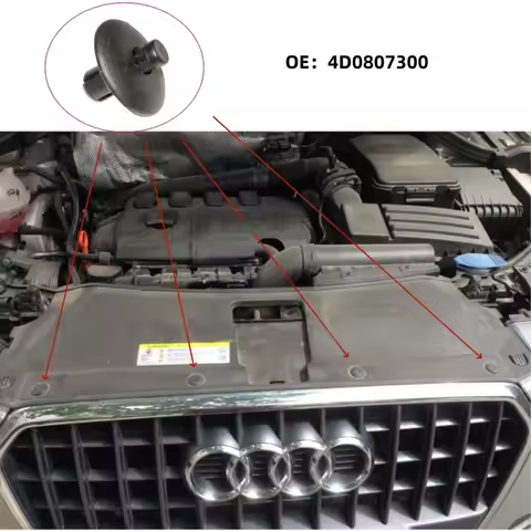 10PCS Car cover plate fixing clips for Audi A2 A4 A5 A8 Q3 Q5 S4 S5 S8 TT TTS Volkswagen CR7 4D08073