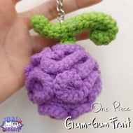 One Piece || Gum-Gum Fruit Crochet Amigurumi Keychain