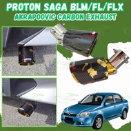 Proton Saga BLM/FLX/FL Muffler Exhaust Carbon Fiber Akrapovic Stainless Steel Tip Exhaust Tailpipe E