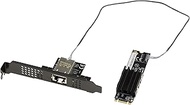 KALEA-INFORMATIQUE M2 RJ45 10G LAN 10 GIGABIT Ethernet Controller Card for PCIe M2 Port, M Key or B+