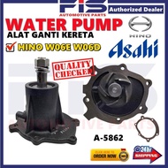 FIS ASAHI Original Water Pump Hino W06E W06D A-5862 16100-2384 Alat Ganti Kereta