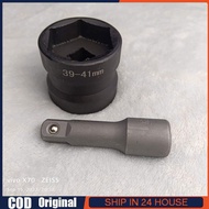 Heavy-duty Torque drive socket 39x41mm and 3 inches extension set 1/2 drive