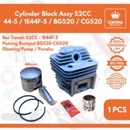 MESIN Cylinder Block Assy 44 mm 52 CC Cylinder Block for 2-Stroke Lawn Mower Boring Seher 1E44F-5 44