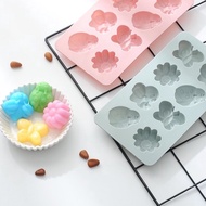 (READY STOCK) 8pcs Silicone Jello Mould, Jelly Mold, Chocolate Mold, Butterfly Mold, Oven Safe 8连小虫花朵硅胶蛋糕模具巧克力制冰格DIY烘焙模具