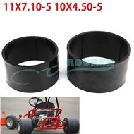 Venue Competition Go Kart 10x4.50-5 11x7.10-5 Hot Plastic Wheels Replacement Tire Rim Street Scooter
