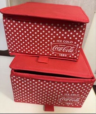 Coca-Cola 可口可樂紅色波點冰袋/收納盒