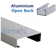 DSMAJU Aluminum Open Back Bar Aluminium Hollow Bar Open Back Aluminum Channel Bar