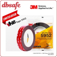 (READY STOCK) 3M VHB Tape 5952, Black, 12mm(W) x  5m(L) x 1.14mm(Thk)