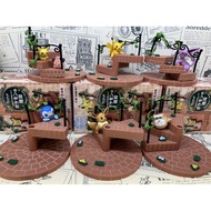 6Rotating Staircase Pet Pokemon Pikachu Eevee Pogaman Box Egg Figurine Office Decoration