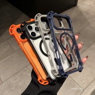 Luxury Drone Corners Shockproof Armor Case for iPhone 17 16 15 14 13 12 Pro Max Magnetic Clear Hard 