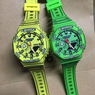 g*/shock GA-2100MNG-2A Comic Cartoon yellow unisex sports watch GA-2100 Fashion resin watch strap fa