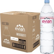 Evian Itoen Evian Hard Water Mineral Water PET Bottle 1.5L x 12 Bottles Imported