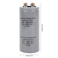 CD60 600MFD 125V AC Motor Machine Start Capacitor,1.69 * 4.02in Motor Start Capacitor for Motors, Fa