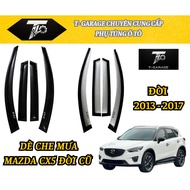 Fender / Rain Cover for Mazda CX5 2013 - 2017 Set of 4 | Glossy Black ABS and Sports Carbon Mesh