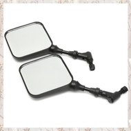 (MDQS) 2Pcs Motorcycle Rear View Mirror Black For 200 250 Dr350 Drz 400 Dr650