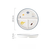 Ceramic Diet Plate 211 Fat Reduction Breakfast Dish Childrens Tableware Adult Weight Loss Portion Co