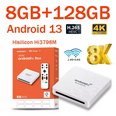Q96 OHP 8K TV Box Hisilicon Hi3798M Android 13 Quad Core 8GB 128GB Support 8K 4K HD 4G 5G Dual Wifi6
