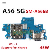 USB Charging Port Board Flex Cable Connector Microphone Module For Samsung Galaxy A56 A566B A566V A5