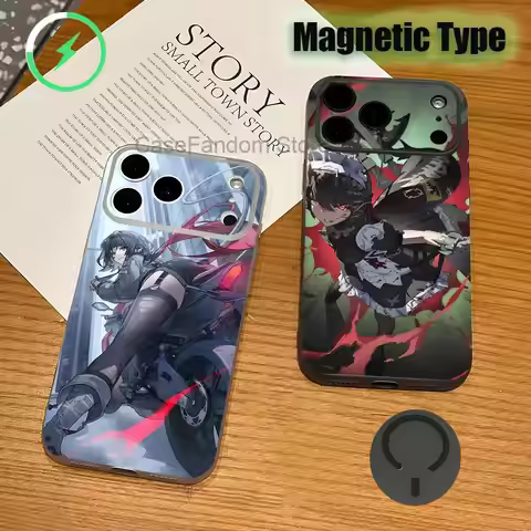 ZZZ E-Ellen J-Joe For iPhone 17,16,15,14,13,12,11,Pro,Max,Plus Transparent gray Phone Case Magnetic 