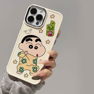 Case for iPhone 7plus 8 7 8plus 6plus 14 15 X XR XS MAX 12Promax 12 13Promax 15Promax 11 14Promax 13 Cute Pajama Cartoon Metal Photo Frame Shockproof Protective Soft Case