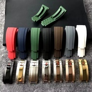 Strap Rolex Daytona GMT Oyster Rubber Silicone Watch High Quality 20mm Flat Head