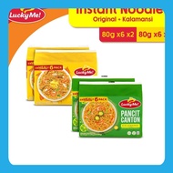 Lucky Me! Pancit Canton Mix and Match Bundle Original x 2 & Kalamansi x 2 ·