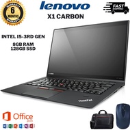 LENOVO Thinkpad X1 Carbon/Core i5/3rd GEN/8GB Ram/128GB Ssd/14'' inch screen/Warrenty 6month