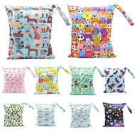 SG Local stock large size wet bag with double zipper gym bag diaper bag