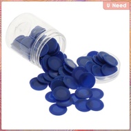 [Wishshopeeyas] 100 Pcs 0.9inch Bingo Game Chips Casino Board Games Tokens Count Toy Toys