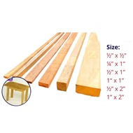 3 Batang Kayu 6Kaki | 1/2”x1” 1”x1” 2”x1” | Wood Furnitute | Kayu Tebal /Nipis 6 Feet Wood |Batang K