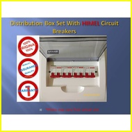 ❡ ✧ ஐ ELECTRICAL PANEL BOARD/ DISTRIBUTION BOX SET WITH 4 HIMEL CIRCUIT BREAKER