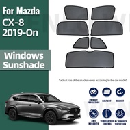 Car Window Sunshade For Mazda CX-8 CX8 2019-2023 2024 Car Sun Visor Accessories Window Windshield Co